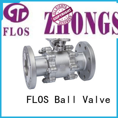FLOS highplatform 3 piece stainless ball valve supplier for opening piping flow