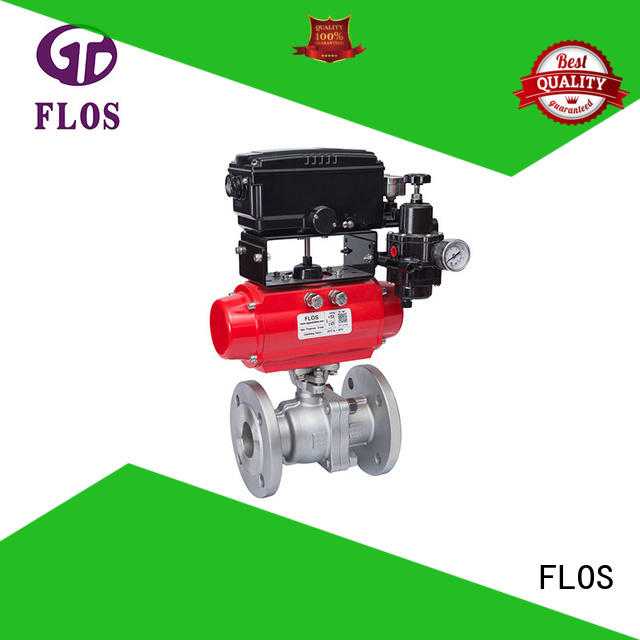 2-piece ball valve pc for closing piping flow FLOS