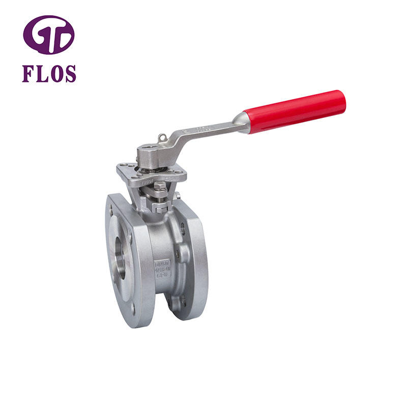 One pc manual wafer type ball valve，flanged ends