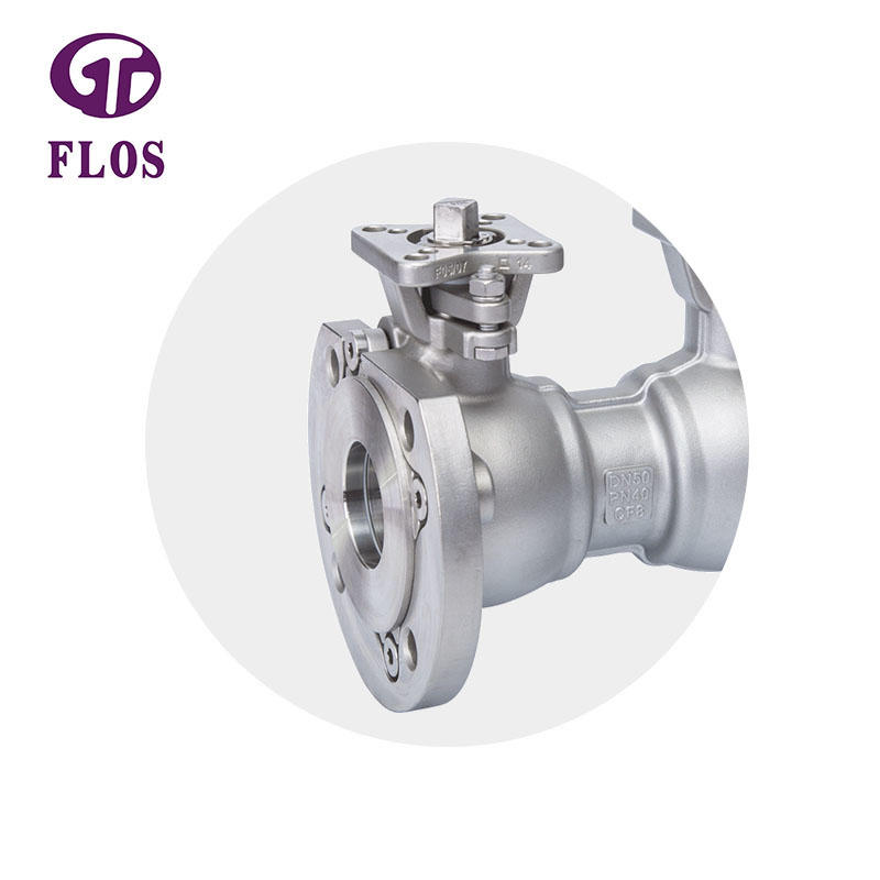 One pc stainless steel double high-platform ball valve
