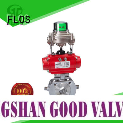 FLOS safety 1-piece ball valve supplier for opening piping flow