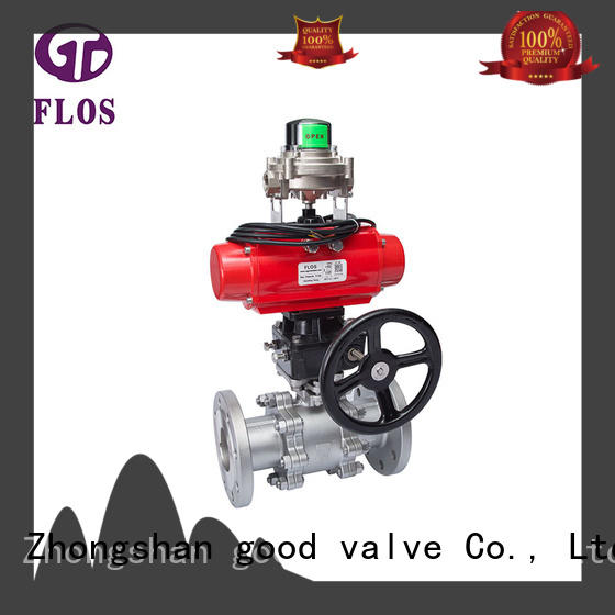 FLOS switchflanged 3-piece ball valve Supply for opening piping flow