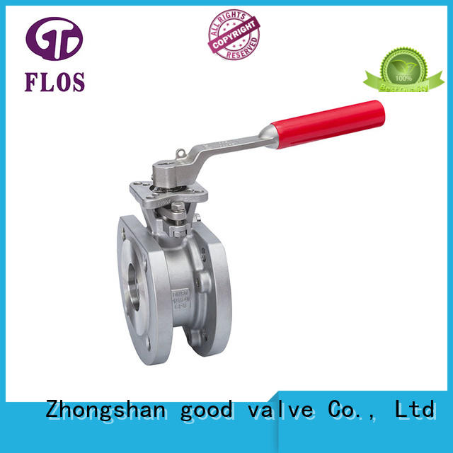 One pc manual wafer type ball valve，flanged ends