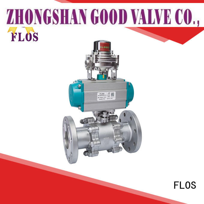 FLOS openclose 3-piece ball valve supplier for opening piping flow