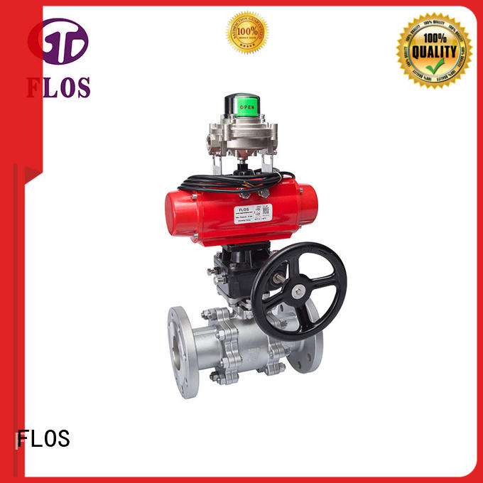 FLOS professional 3 piece stainless steel ball valve wholesale for directing flow