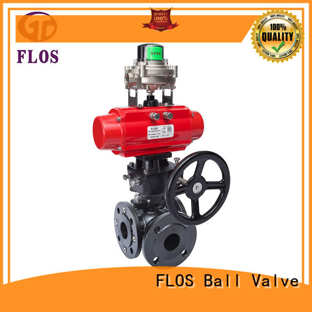 FLOS stainless flanged end ball valve manufacturer for directing flow