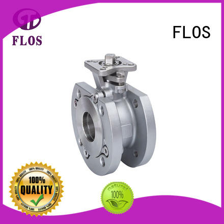 FLOS switchflanged 1-piece ball valve wholesale for closing piping flow