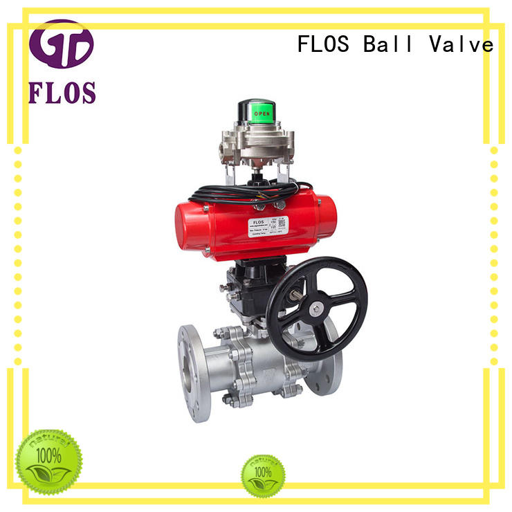 FLOS professional three piece ball valve manufacturer for opening piping flow