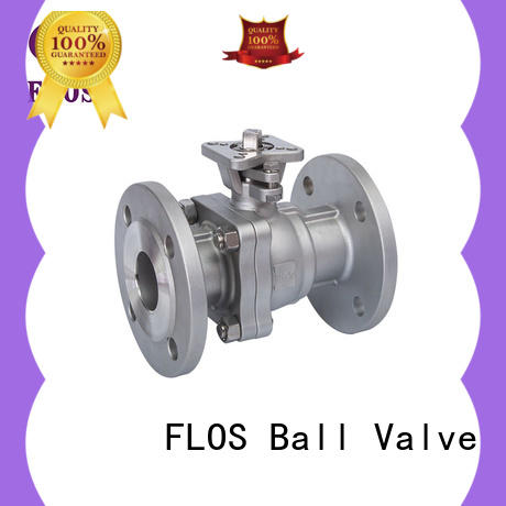 FLOS professional two piece ball valve wholesale for opening piping flow