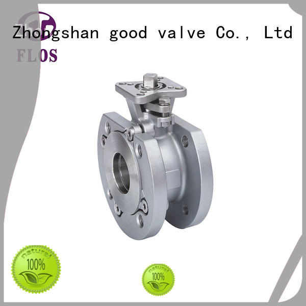 FLOS flanged 1 piece ball valve wholesale for opening piping flow