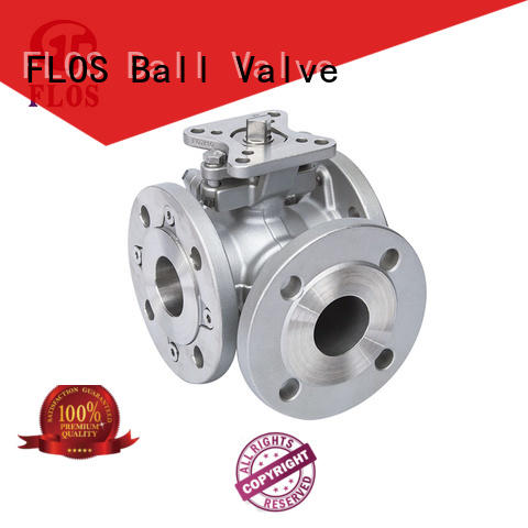 FLOS steel 3 way valves ball valves wholesale for opening piping flow