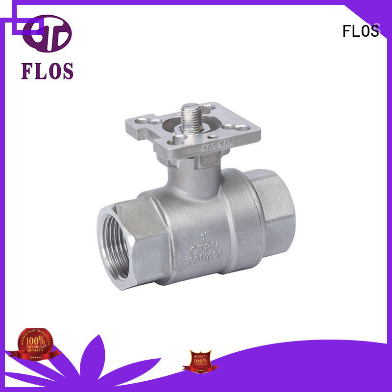FLOS experienced two piece ball valve supplier for closing piping flow