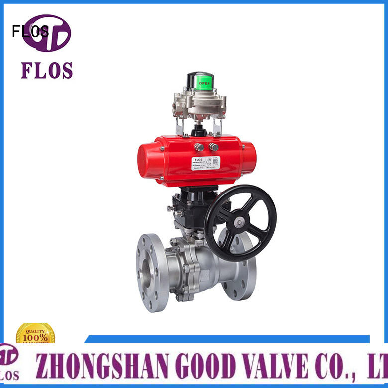 FLOS highplatform 2 piece stainless steel ball valve wholesale for opening piping flow