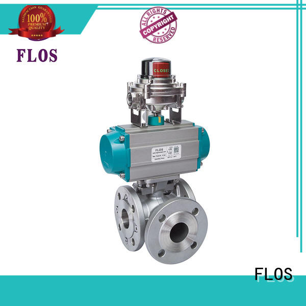 FLOS ends 3 way flanged ball valve manufacturer for opening piping flow