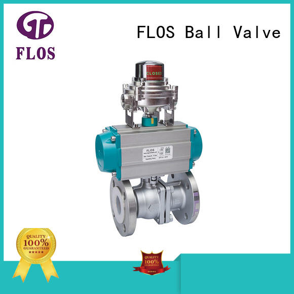 FLOS switchflanged two piece ball valve supplier for opening piping flow