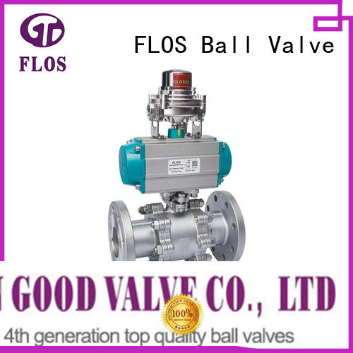 3 pc pneumatic ball valve with open-close position switch, flanged ends