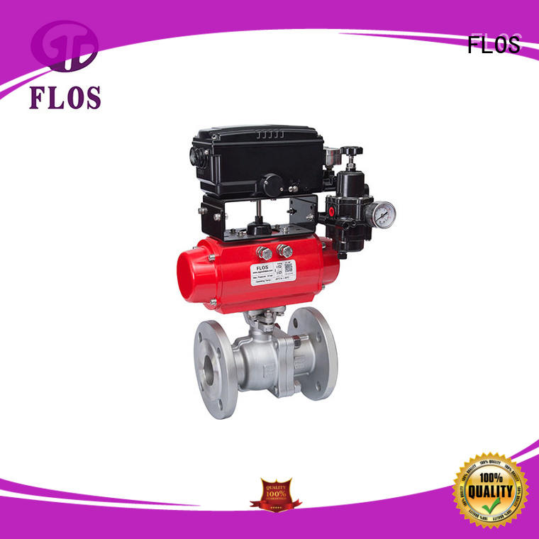FLOS positionerflanged stainless steel valve manufacturer for opening piping flow