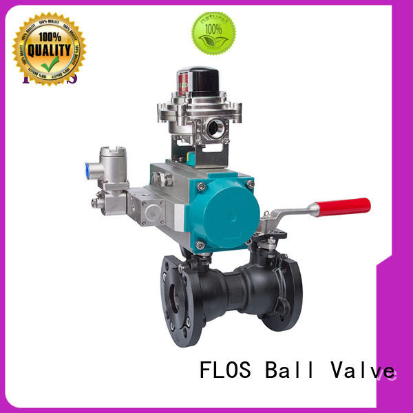 One pc pneumatic-manual carbon steel ball valve/open-close position switch， flanged ends