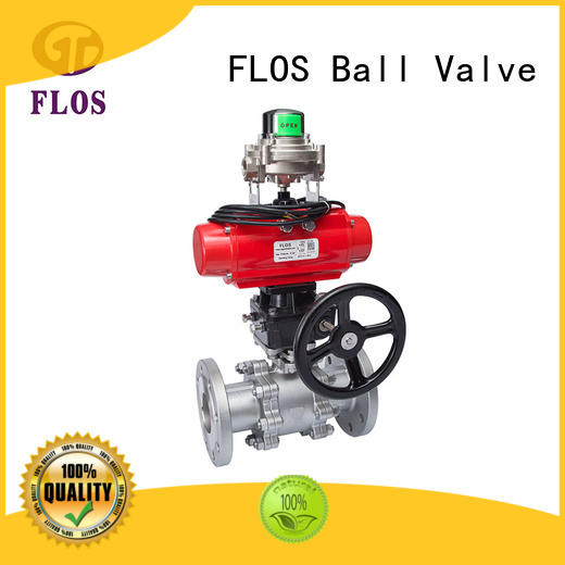 FLOS durable three piece ball valve wholesale for opening piping flow