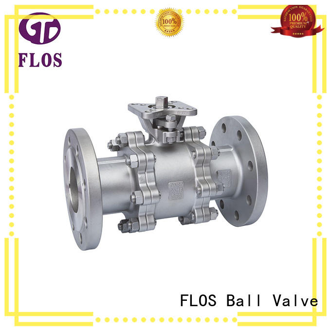 FLOS openclose three piece ball valve manufacturer for closing piping flow