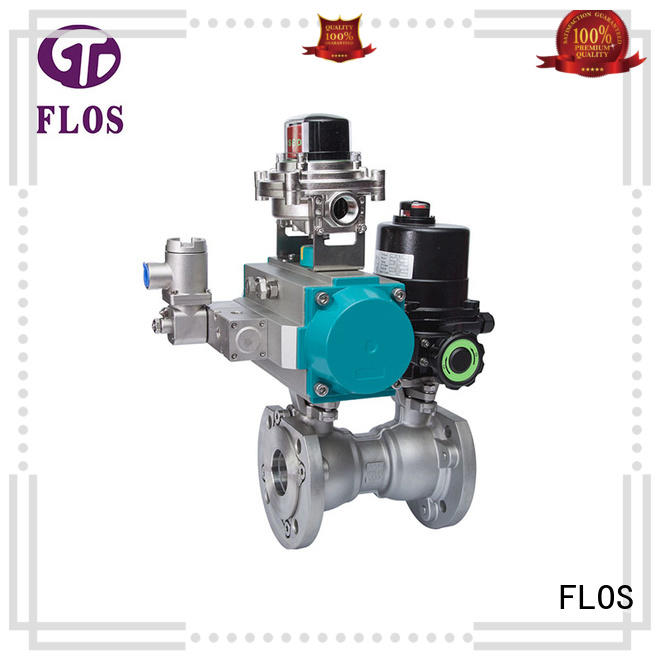 FLOS pneumatic 1 pc ball valve manufacturer for opening piping flow