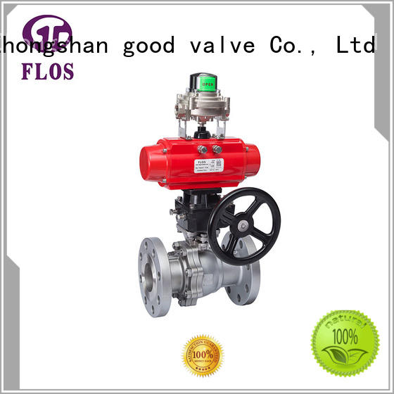 FLOS ends 2 piece stainless steel ball valve manufacturer for closing piping flow