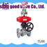 2 pc pneumatic/worm ball valve with open-close position switch, flanged ends