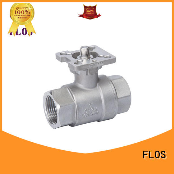 FLOS positionerflanged 2-piece ball valve manufacturer for closing piping flow
