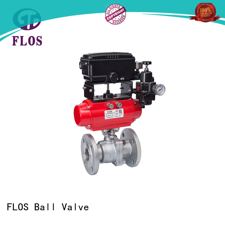 FLOS flanged two piece ball valve wholesale for directing flow
