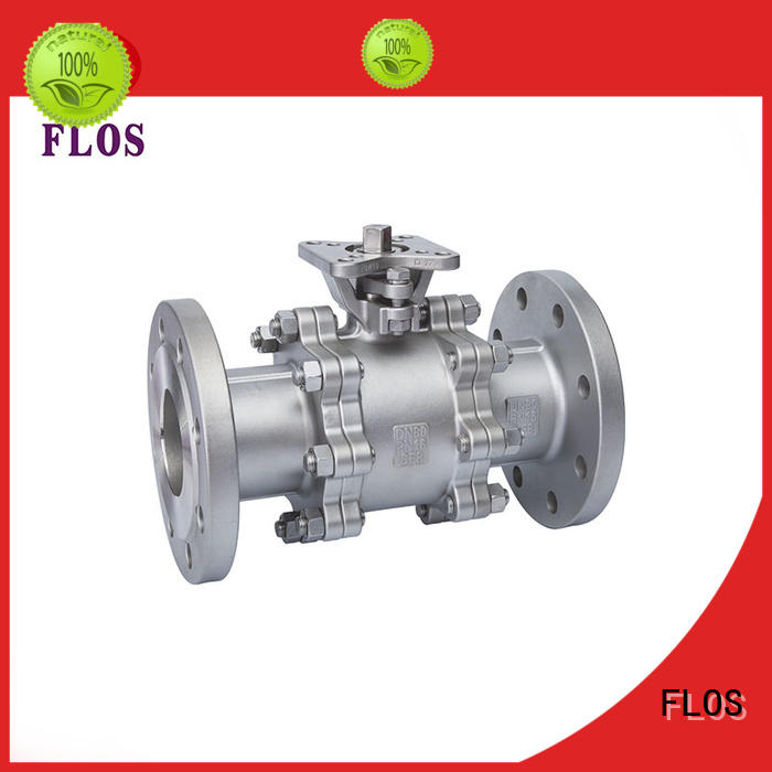 FLOS valve 3 piece stainless ball valve wholesale for directing flow