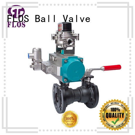 One pc pneumatic-manual carbon steel ball valve/open-close position switch， flanged ends