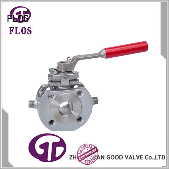 wafer one inch ball valve position for opening piping flow FLOS