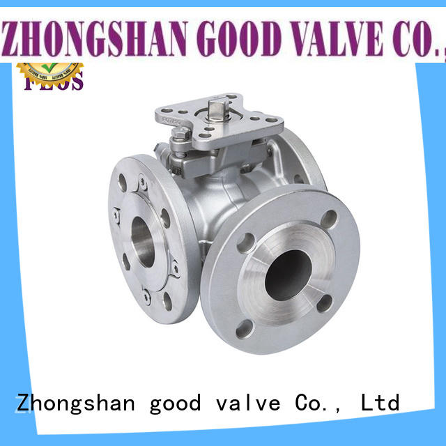 FLOS carbon 3 way ball valve wholesale for opening piping flow