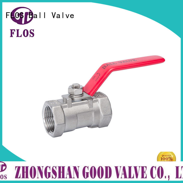 FLOS safety one piece ball valve wholesale for opening piping flow