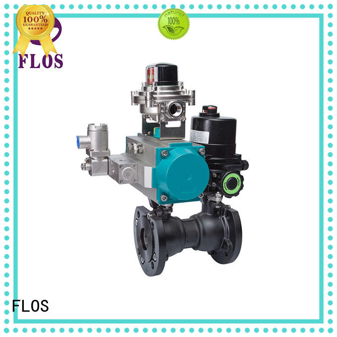 One pc pneumatic-electric carbon steel ball valve with open-close position switch, flanged ends