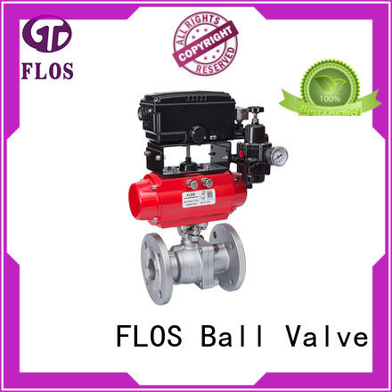 2 pc pneumatic ball valve with positioner，flanged ends