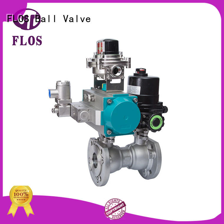 One pc pneumatic-electric stainless steel ball valve /open-close position switch，flanged ends