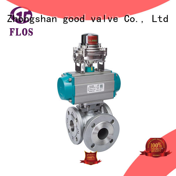 durable three way valve position supplier for opening piping flow
