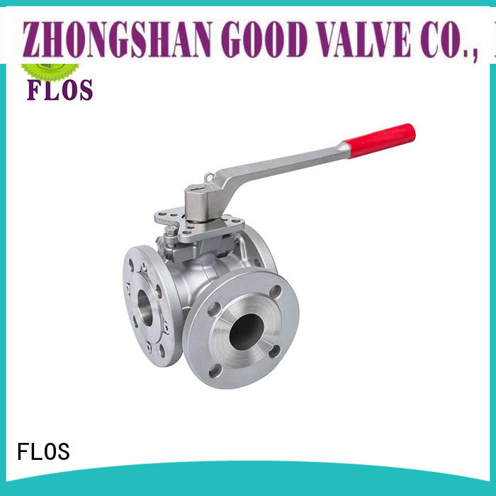 FLOS durable three way valve manufacturer for closing piping flow