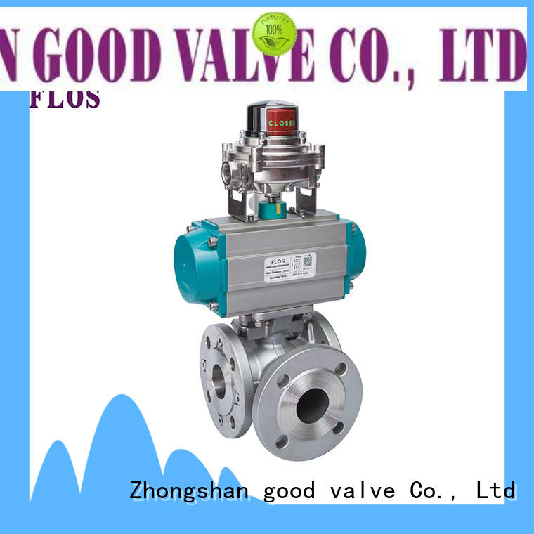 FLOS ball 3 way flanged ball valve manufacturer for closing piping flow