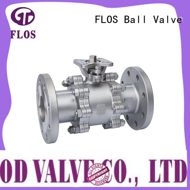 FLOS valve 3-piece ball valve wholesale for closing piping flow