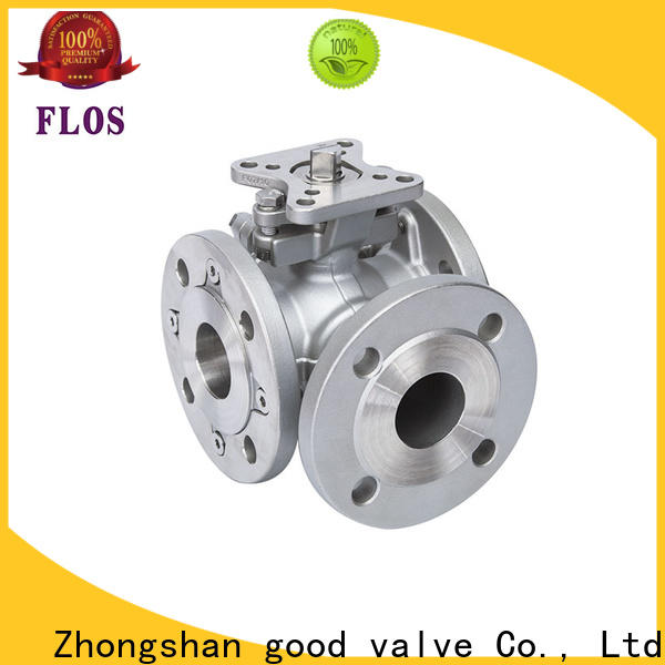 Custom 3 way flanged ball valve pneumaticworm company for closing piping flow