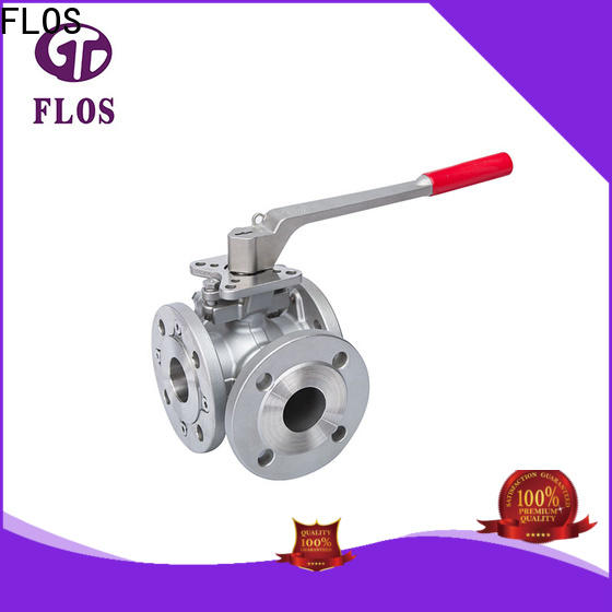 FLOS manual three way ball valve company for closing piping flow