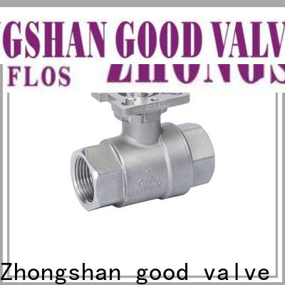 FLOS Top two piece ball valve factory for closing piping flow