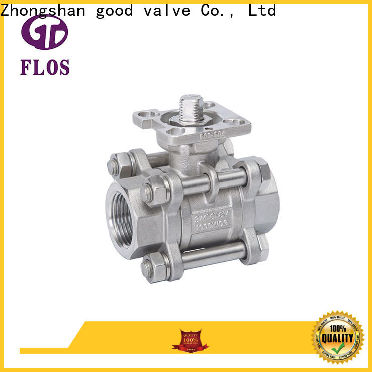 FLOS High-quality 3-piece ball valve Supply for closing piping flow