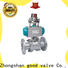 Top three piece ball valve flanged company for opening piping flow