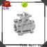 Wholesale 3 piece stainless ball valve ends company for closing piping flow