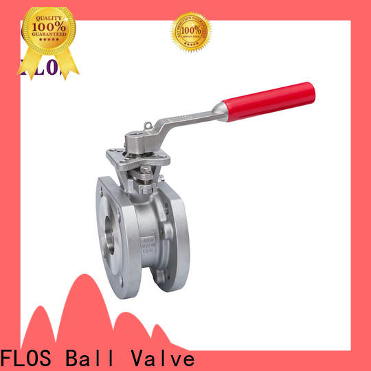FLOS economic single piece ball valve Supply for closing piping flow