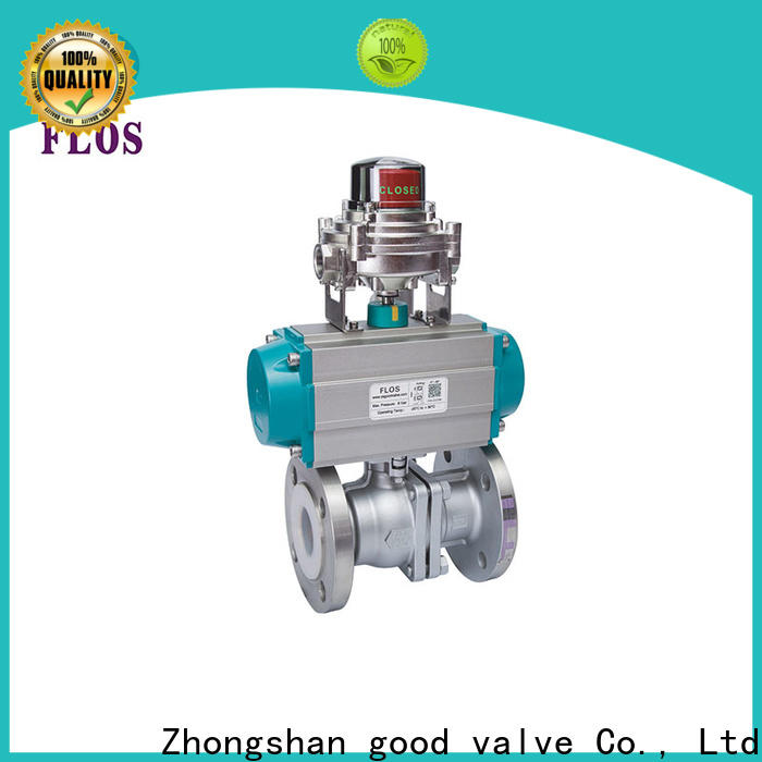 FLOS pneumatic 2-piece ball valve company for closing piping flow
