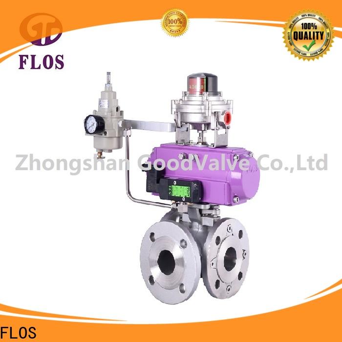 Custom 3 way ball valve pneumaticworm Suppliers for closing piping flow